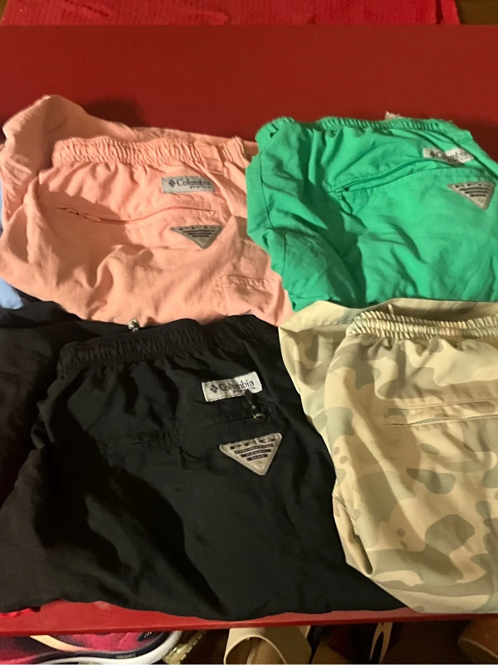 6 piece lot men’s large Columbia bathing suits - Picture 11 of 12